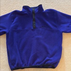 Vintage Men’s L.L. Bean Snap Up Fleece Sweater